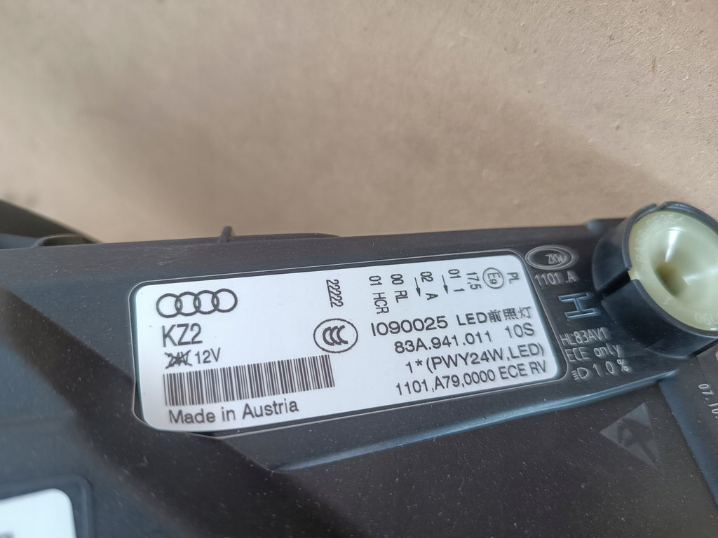 Frontscheinwerfer Audi Q3 83A941011 LED Links Scheinwerfer Headlight