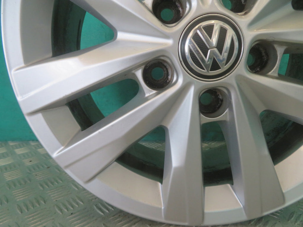 1x Alufelge 16 Zoll 6.5" 5x120 51ET Glanz Silber 7E0601025N VW I Rim Wheel FEL3965450191tu