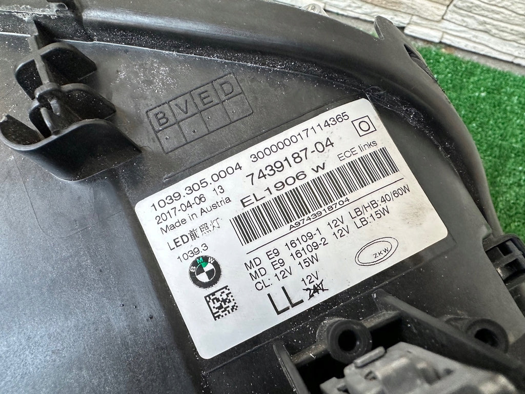 Frontscheinwerfer BMW 5 G31 G30 7439187-04 Full LED Links Scheinwerfer Headlight