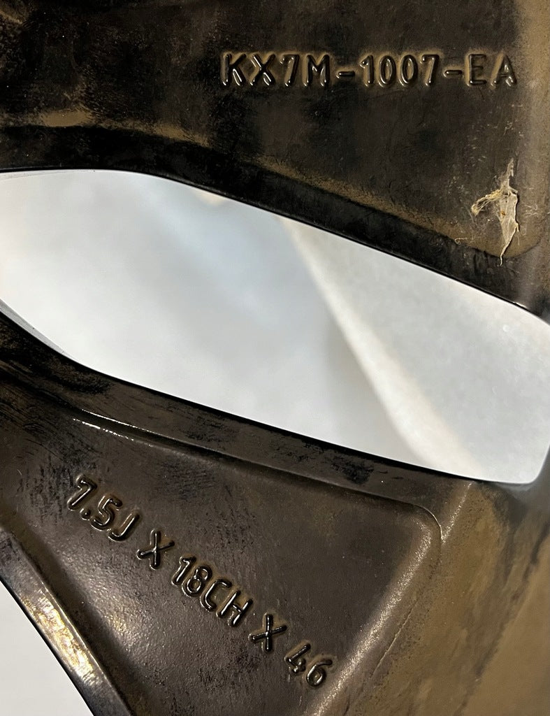 1x Alufelge 18 Zoll 7.5" 5x108 46ET Glanz Schwarz KX7M-1007-EA Jaguar Xe Xf FEL5479938485wf