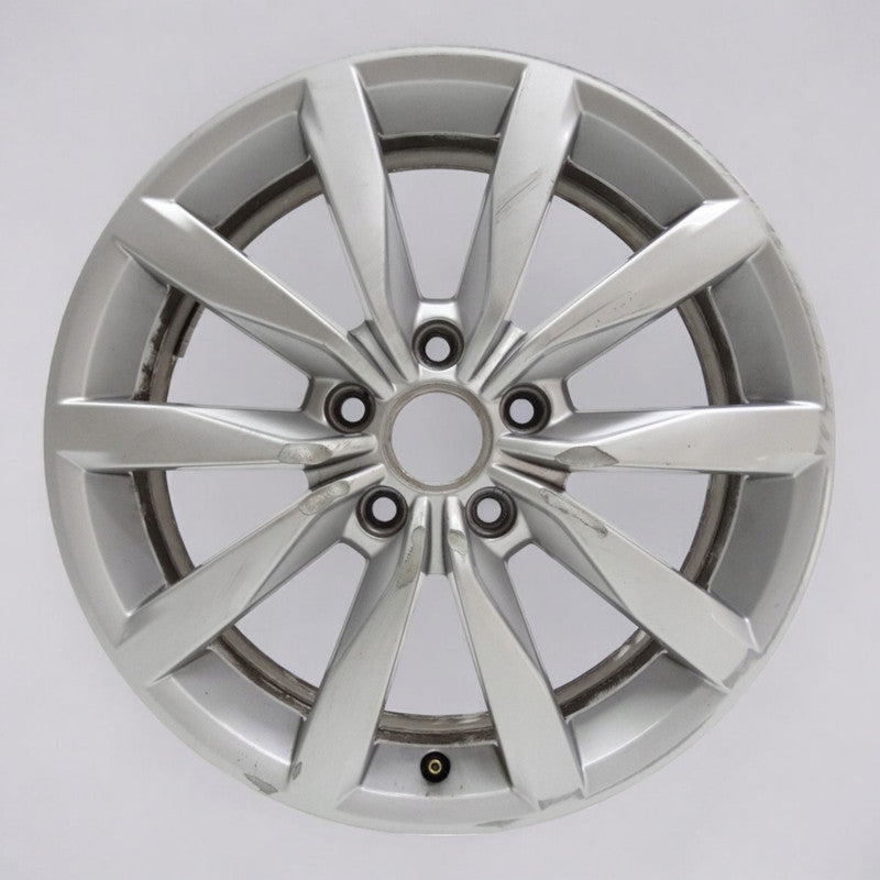 1x Alufelge 17 Zoll 6.0" 5x112 48ET Glanz Silber 5G0601025 VW Golf Vii Rim Wheel