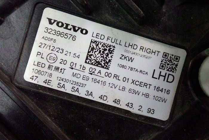 Frontscheinwerfer Volvo Xc60 II 32396576 Rechts Scheinwerfer Headlight SCH2803918319vw