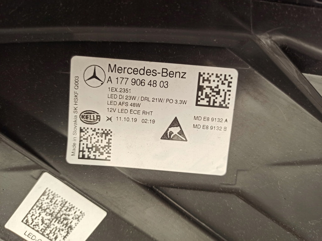 Frontscheinwerfer Mercedes-Benz W177 A1779064803 Full LED Rechts Headlight SCH4334356466kf