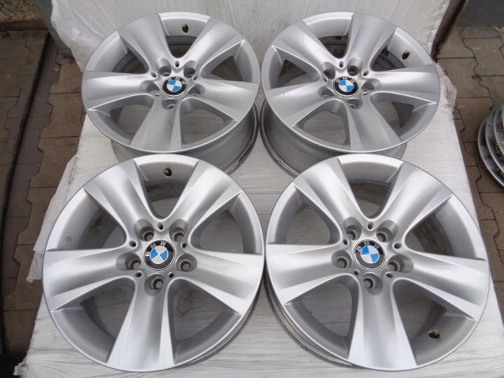 4x Alufelge 17 Zoll 8.0" 5x120 30ET Glanz Silber 6790172 BMW F11 F10 F12 F13 FEL1934936595wa