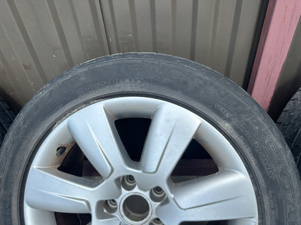 4x Alufelge 17 Zoll 8.0" 5x112 38ET Glanz Silber 4F0601025BM Audi A6 C6 Allroad FEL9811345445cb