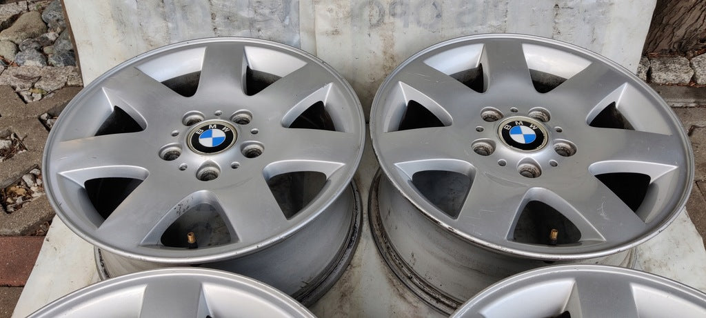 4x Alufelge 16 Zoll 7.0" 5x120 47ET Silber 1094498 BMW Rim Wheel FEL2503216655ta