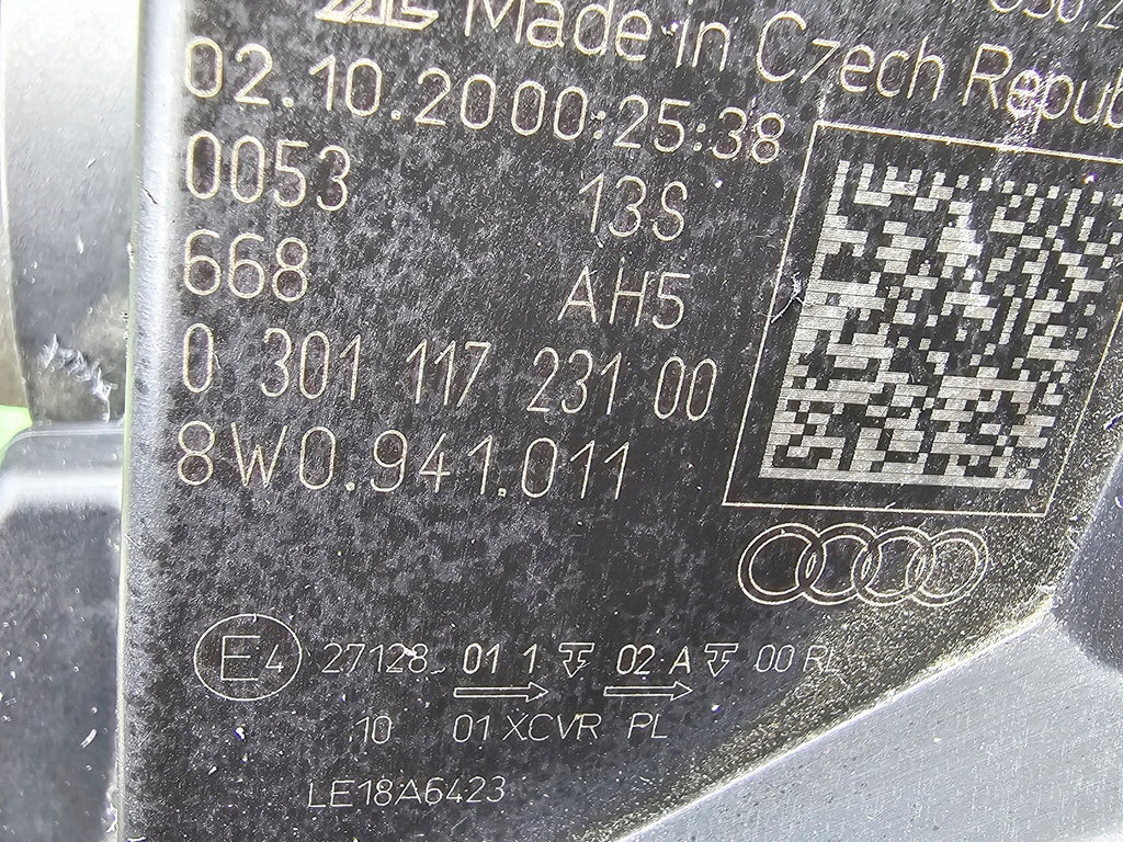 Frontscheinwerfer Audi A4 B9 8W0941011 Full LED Links Scheinwerfer Headlight SCH8103618587lx