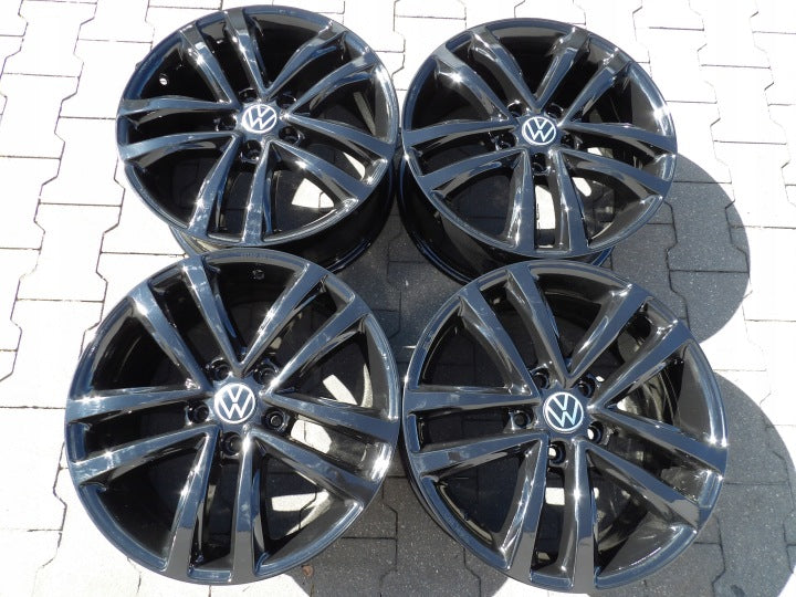 4x Alufelge 17 Zoll 7.5" 5x112 54ET Schwarz Audi I Rim Wheel FEL6824969158fr