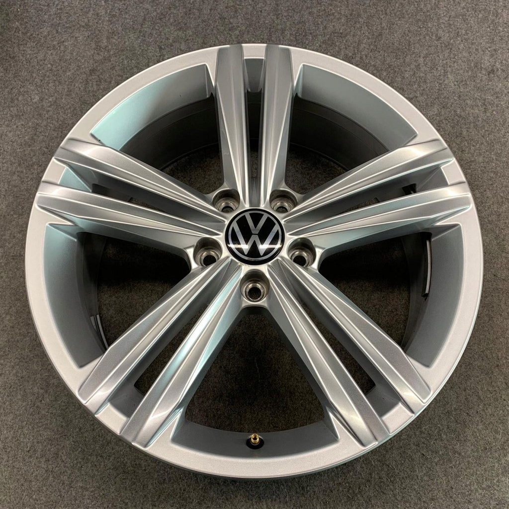 1x Alufelge 18 Zoll 7.0" 5x112 43ET Glanz Silber 5NA601025AQ VW Tiguan Rim Wheel FEL9104739207ny
