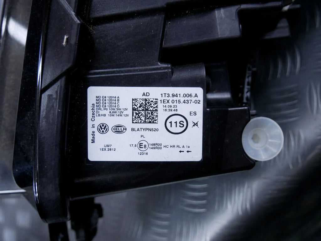 Frontscheinwerfer VW 1T3941006A Full LED Rechts Scheinwerfer Headlight SCH3358257963wq