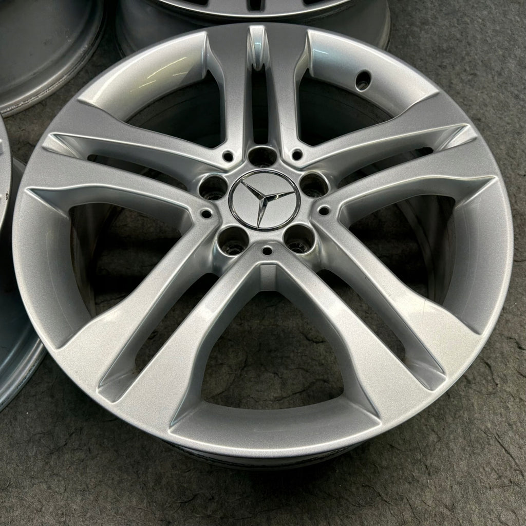 4x Alufelge 18 Zoll 7.0" 5x112 46ET Glanz Silber A1564010102 Mercedes-Benz Gla FEL7210991592sn