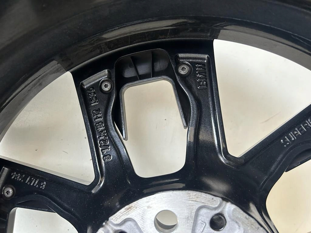 1x Alufelge 18 Zoll 8.5" 5x112 36ET Glanz Schwarz 8747286 BMW I4 G26 Rim Wheel FEL7636569148zs