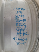 Load image into Gallery viewer, 1x Alufelge 15 Zoll 6.5" 5x112 44ET Glanz Silber 1244011802 Mercedes-Benz FEL1839687050vc