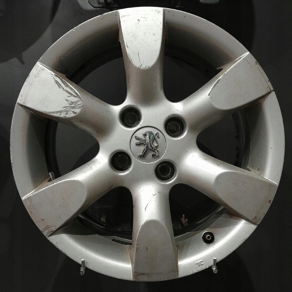 4x Alufelge 16 Zoll 6.5" 4x108 31ET Glanz Silber 9681285480 F510019 Peugeot I FEL1787178167lk