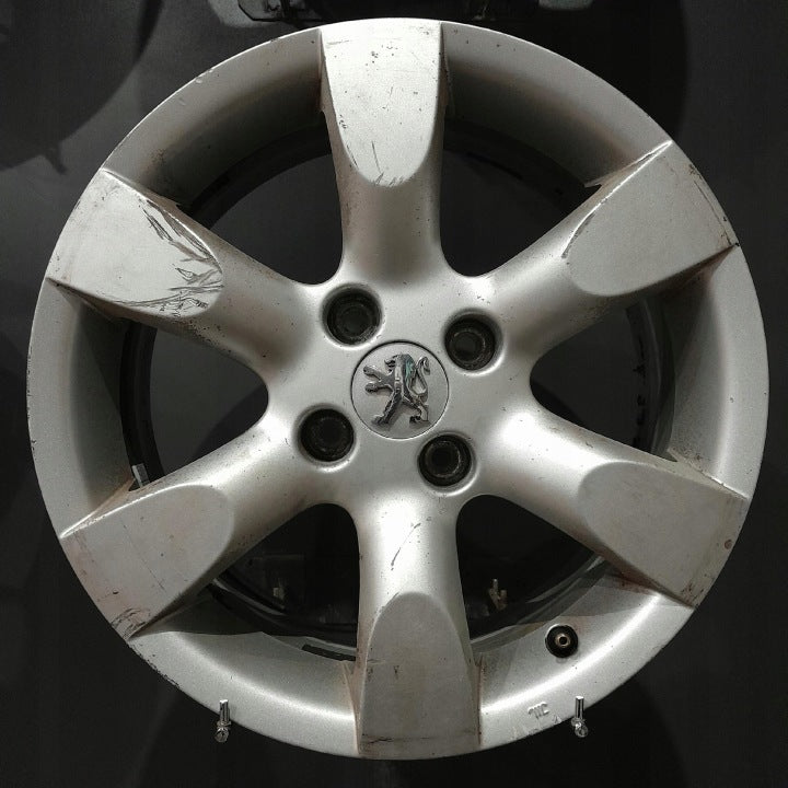 4x Alufelge 16 Zoll 6.5" 4x108 31ET Glanz Silber 9681285480 F510019 Peugeot I FEL1787178167lk