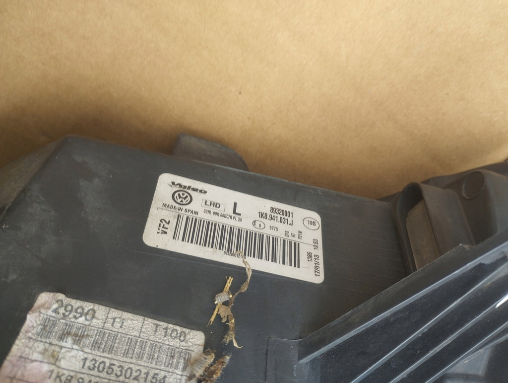 Frontscheinwerfer VW 1K8941031J Links Scheinwerfer Headlight SCH6395360160av