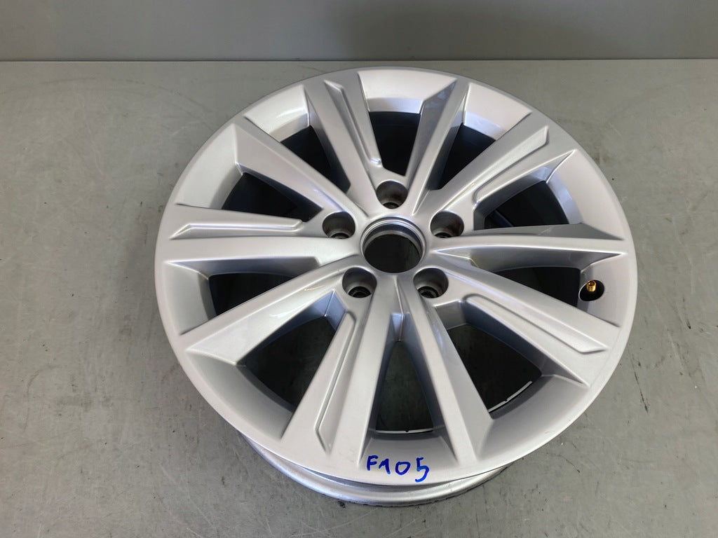 1x Alufelge 16 Zoll 6.5" 5x112 33ET Glanz Silber 7N5601025 Seat Alhambra FEL8239036039zj
