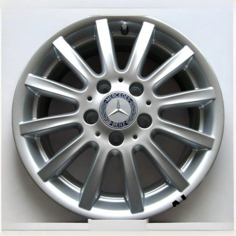 1x Alufelge 16 Zoll 6.0" 5x112 46ET Glanz Silber A1694011302 Mercedes-Benz W245