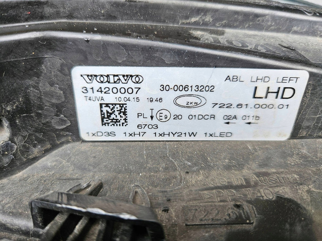 Frontscheinwerfer Volvo Xc40 31420007 7226100001 Links Scheinwerfer Headlight SCH2149330067jx