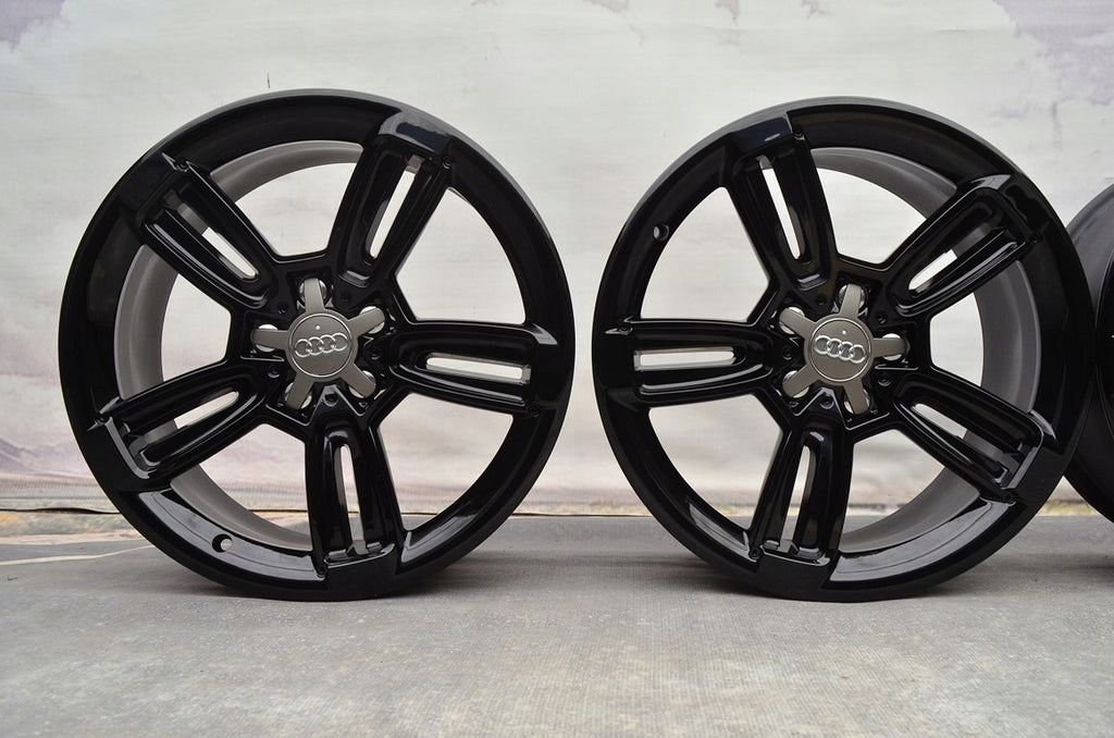 4x Alufelge 18 Zoll 8.0" 5x112 Schwarz 562765964567 Audi C5 A4 B6 B7 Rim Wheel FEL4970353415ny