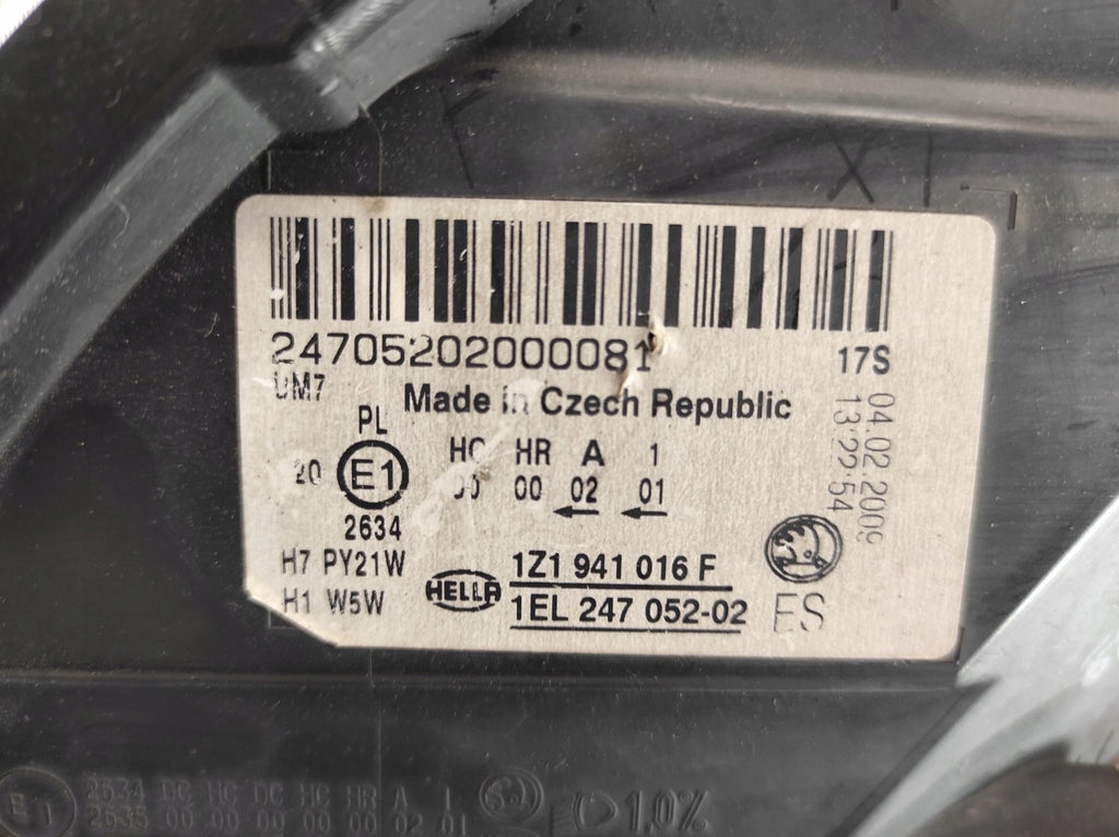 Frontscheinwerfer Skoda Octavia 1Z1941016F Rechts Scheinwerfer Headlight SCH3191639729lg