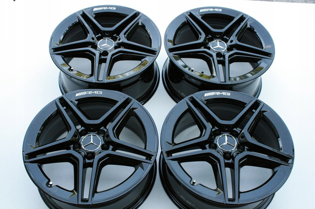 4x Alufelge 18 Zoll 7.5" 5x112 44ET Glanz Schwarz A2054019500 Mercedes-Benz Vito FEL8998317033wt