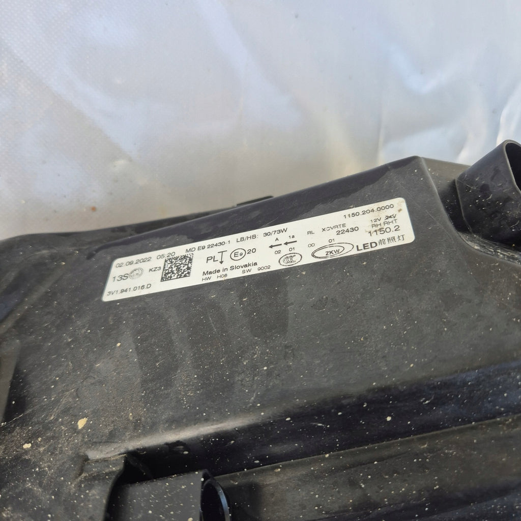Frontscheinwerfer Skoda Superb III 3V1941016D LED Rechts Scheinwerfer Headlight