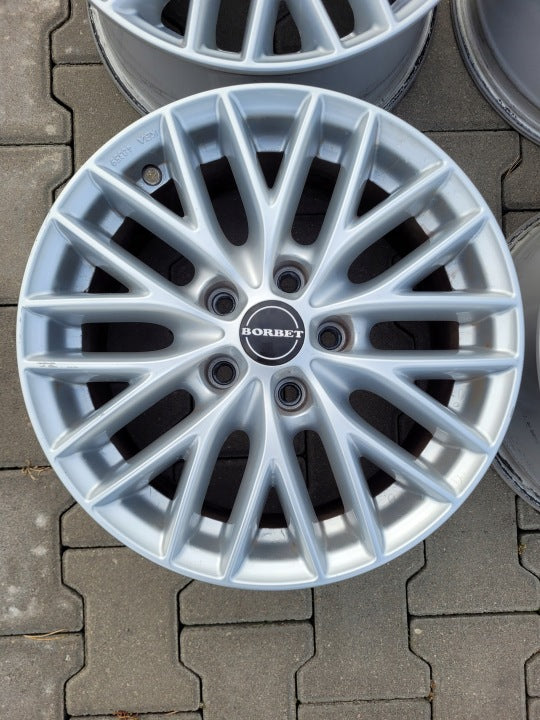 4x Alufelge 16 Zoll 7.0" 5x112 38ET Silber 8103702 Rim Wheel FEL7204241420oh