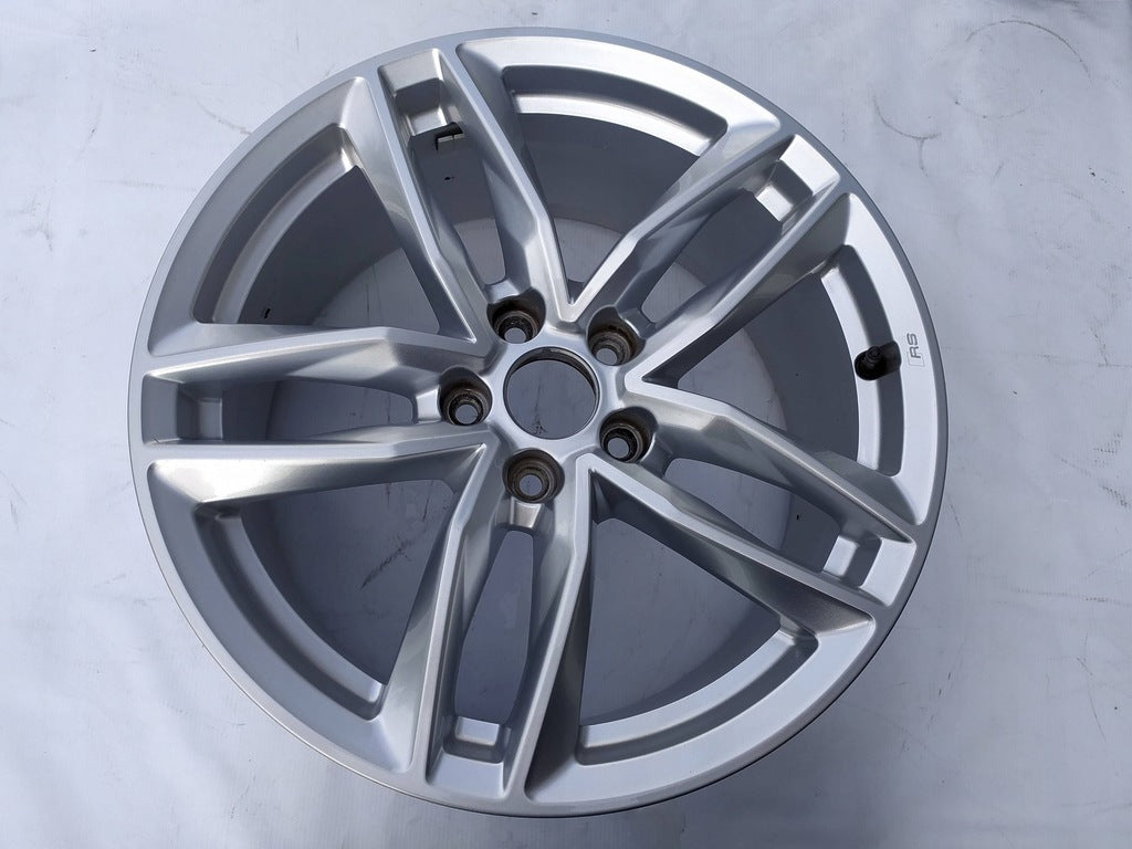 1x Alufelge 18 Zoll 8.0" 5x112 40ET Glanz Silber 8W0601025BA Audi A4 Rim Wheel FEL1397374147dt