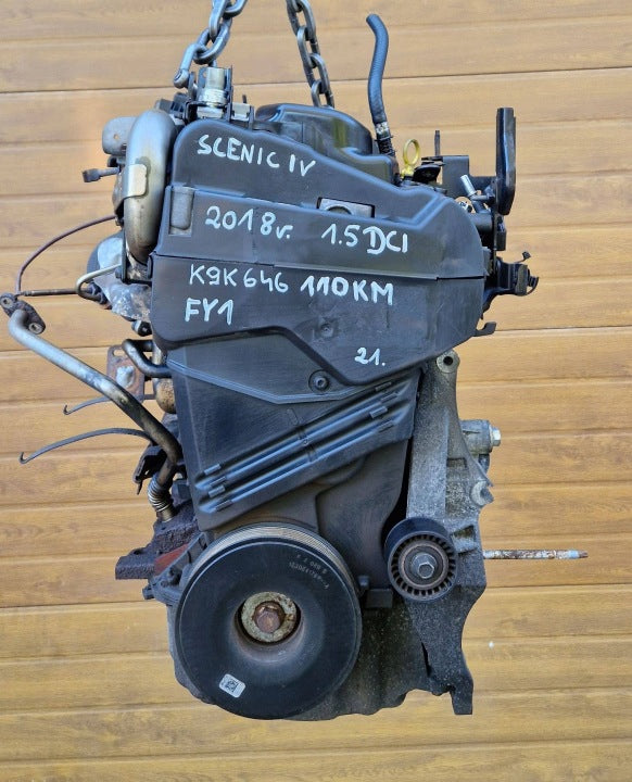 Motor Renault Grand Scenic K9K646 1.5 DCI 110PS 81kW 2018 Diesel Unkomplett MOT9954518220cq