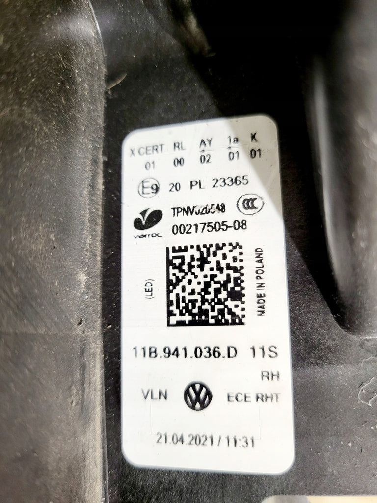Frontscheinwerfer VW Id.4 11B941036B Rechts Scheinwerfer Headlight SCH6056624923uh