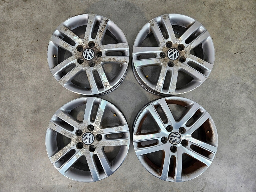 4x Alufelge 16 Zoll 6.5" 5x112 1K0601025AJ VW Golf V Rim Wheel