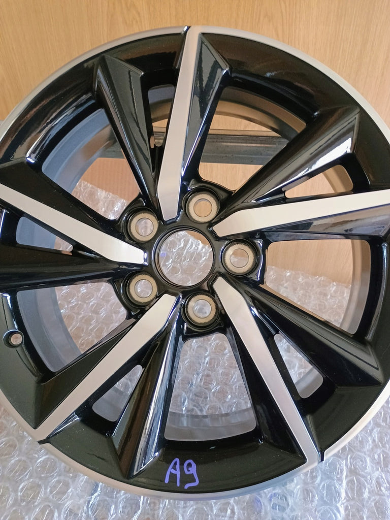 1x Alufelge 17 Zoll 7.0" 5x114.3 50ET Glanz Schwarz PW457-02001 Toyota Corolla FEL5443491626ca