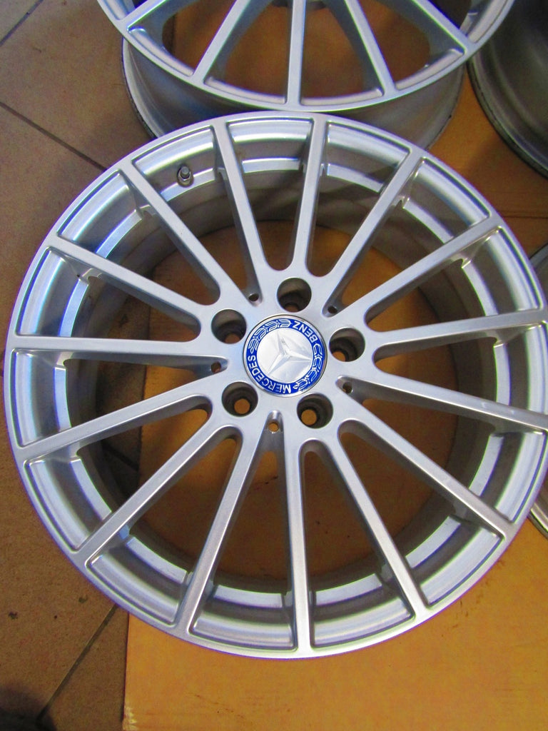 4x Alufelge 18 Zoll 6.5" 5x112 38ET Glanz Silber A1564011900 Mercedes-Benz Gla
