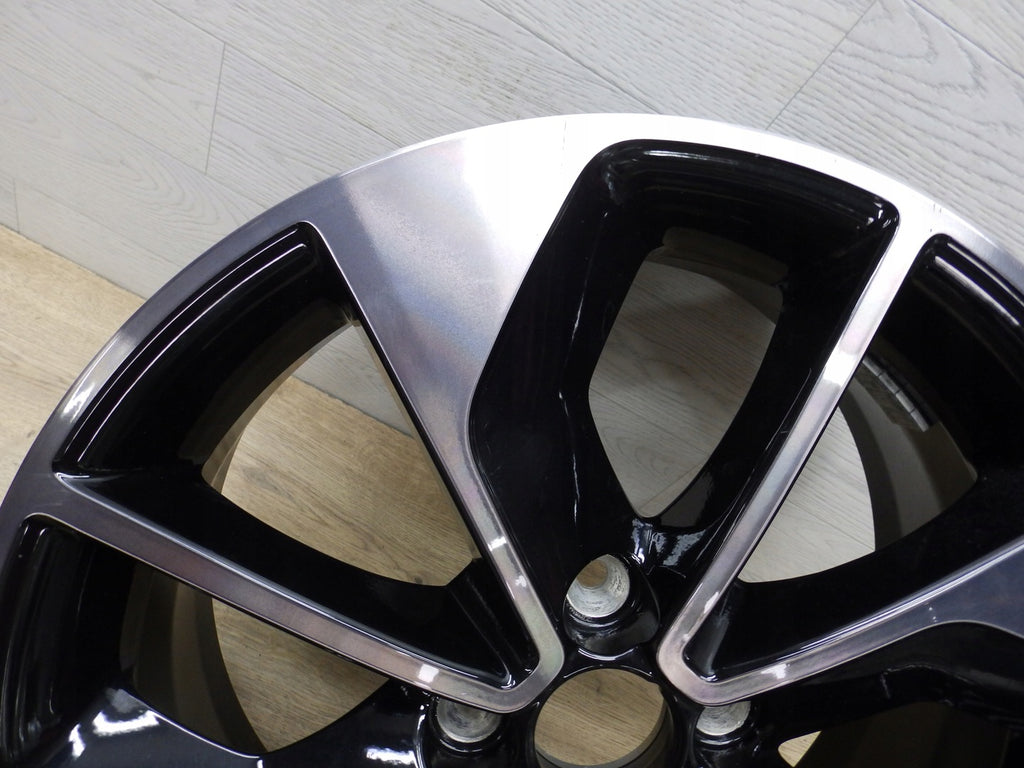 1x Alufelge 16 Zoll 6.5" 4x100 44ET Glanz Schwarz 403009007R Renault Clio Iv