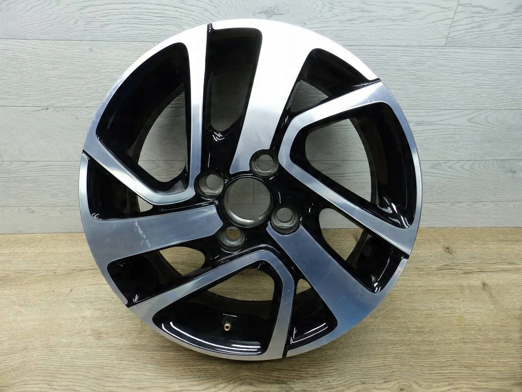 1x Alufelge 15 Zoll 4.5" 4x100 35ET Glanz Schwarz B000908277 Citroën C1 108 Aygo