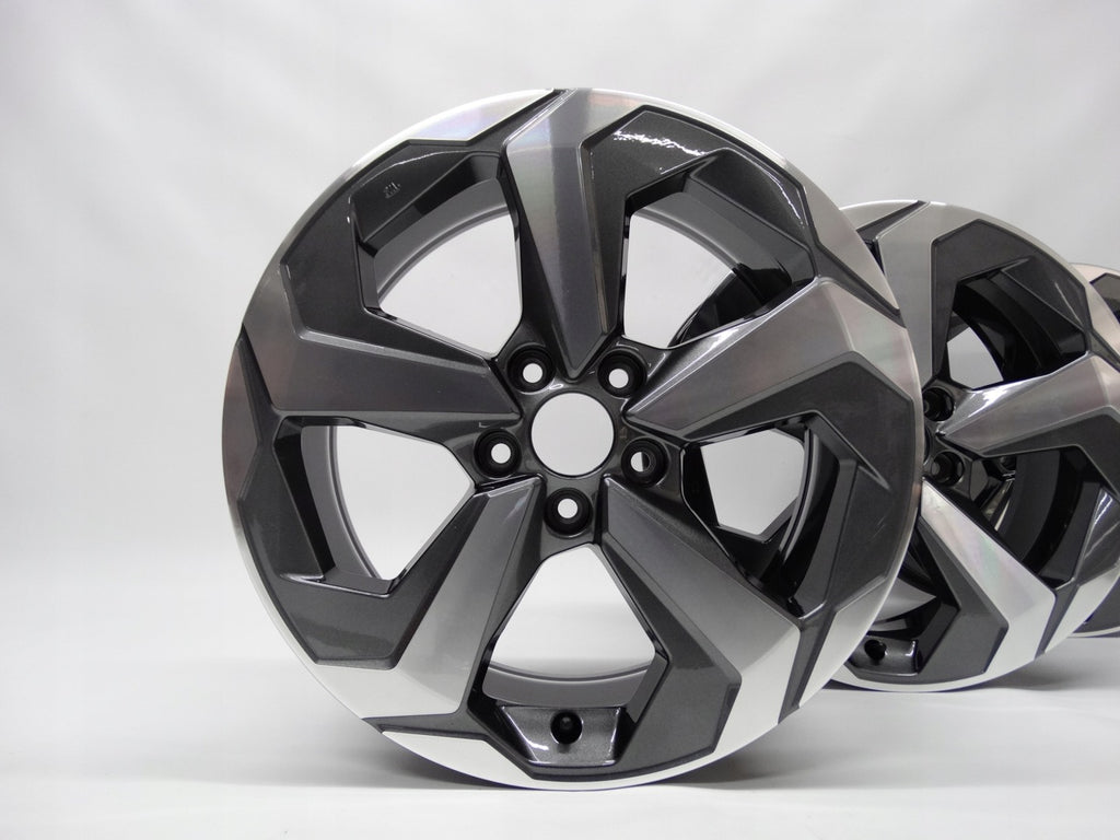 4x Alufelge 18 Zoll 7.5" 5x114.3 45ET Glanz Graphit Mg Qashqai III J12 Rim Wheel FEL6492252018od