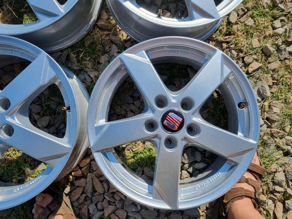 4x Alufelge 16 Zoll 6.5" 5x112 46ET Glanz KBA50553 Skoda Octavia I Rim Wheel FEL4913506988fk