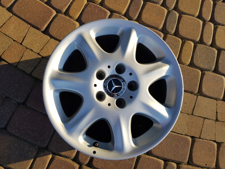 4x Alufelge 16 Zoll 7.5" 5x112 46ET Silber Mercedes-Benz Rim Wheel FEL2511299855rk