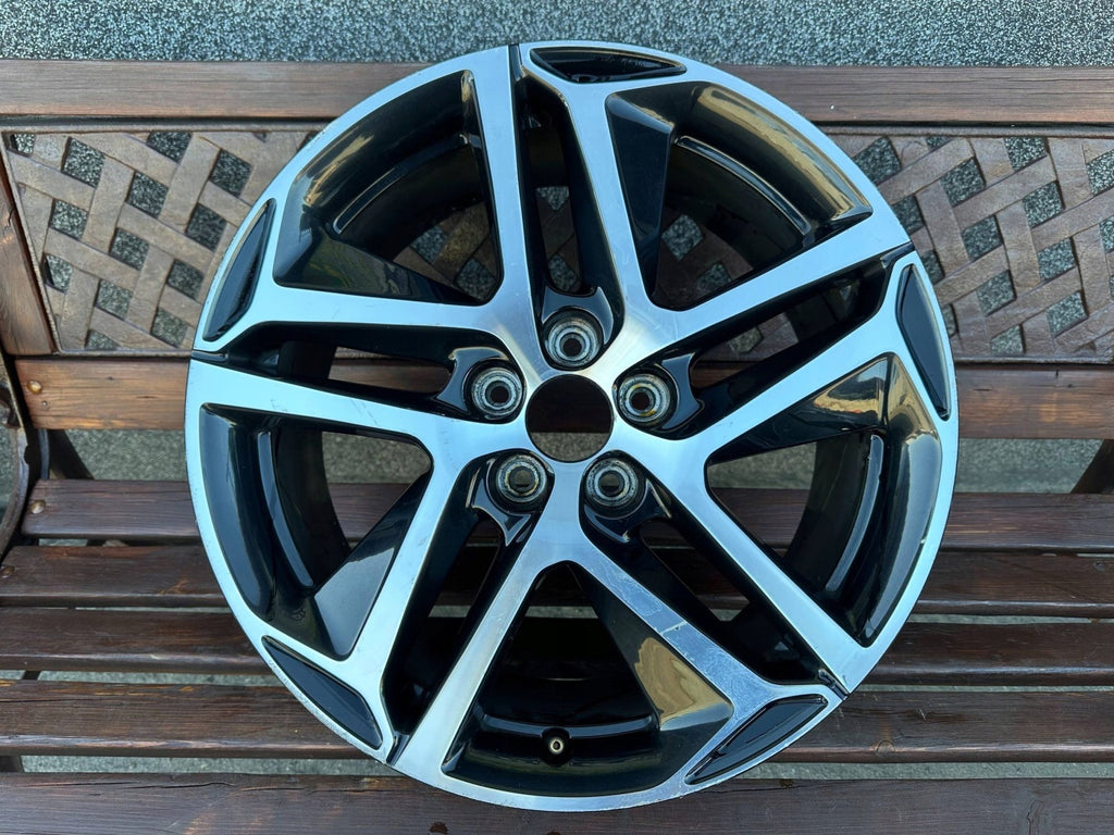 1x Alufelge 18 Zoll 8.0" 5x108 48ET Glanz Schwarz 9677989877 Peugeot 308 Ii FEL9634440956vo