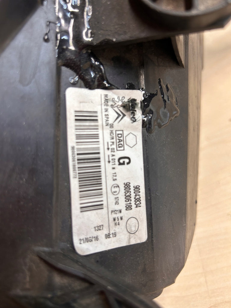 Frontscheinwerfer Citroën Berlingo 9806306180 Links Scheinwerfer Headlight SCH3326600935hd