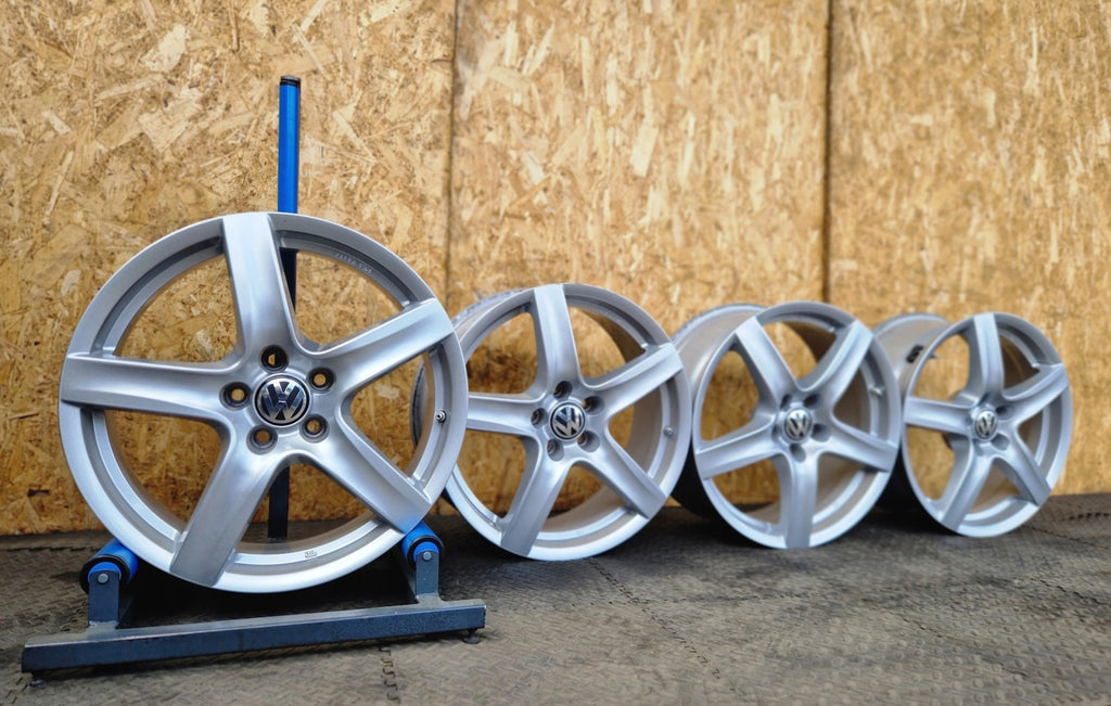4x Alufelge 18 Zoll 7.5" 5x112 39ET Glanz Silber 52176 VW I Rim Wheel FEL1506238839ya