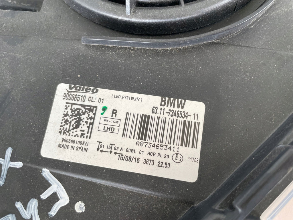 Frontscheinwerfer BMW F48 7346534-11 LED Rechts Scheinwerfer Headlight