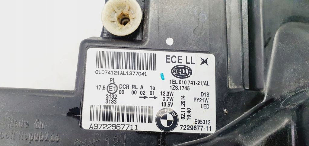 Frontscheinwerfer BMW F21 F20 7229677 Bi-Xenon Links Scheinwerfer Headlight SCH4792639032vr