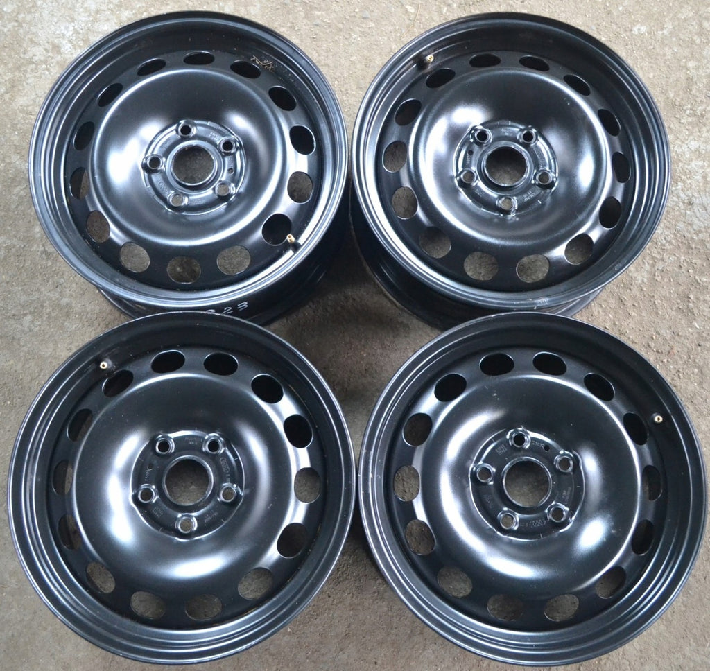 1x Alufelge 16 Zoll 6.5" 5x112 43ET Glanz Schwarz 8V0601027 Audi Rim Wheel