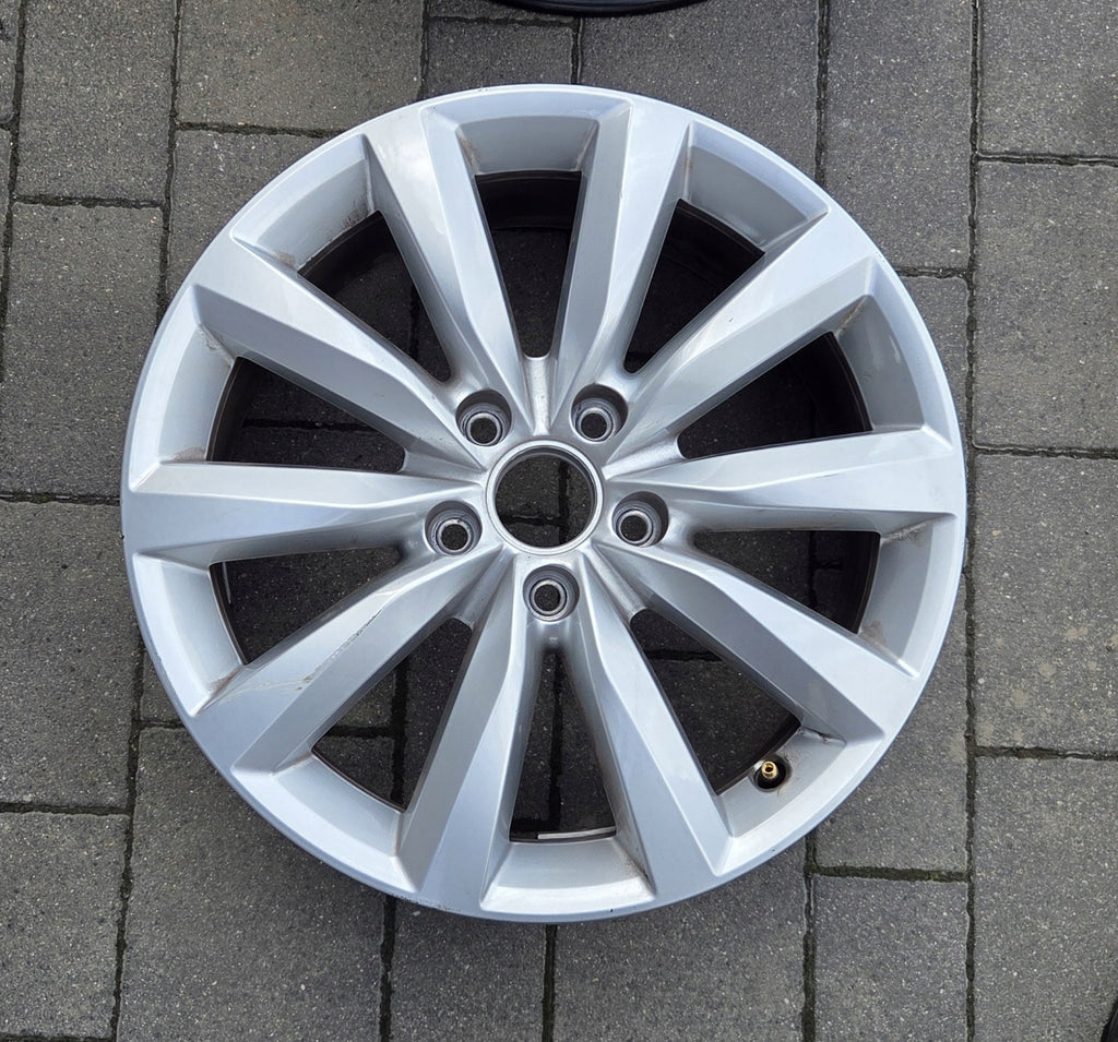 1x Alufelge 17 Zoll 7.0" 5x112 43ET Glanz Silber 5N0601025AR VW Tiguan Rim Wheel FEL4645034294lt