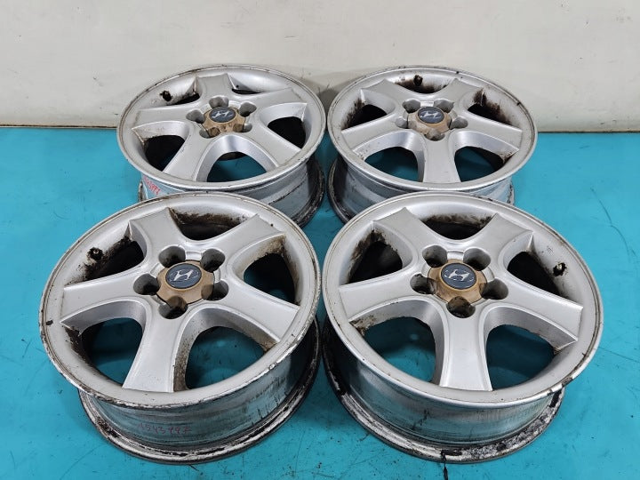 4x Alufelge 16 Zoll 6.5" 5x114.3 46ET Hyundai Santa I Fe Rim Wheel FEL5428982747fn
