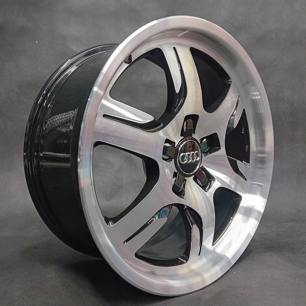 4x Alufelge 17 Zoll 7.5" 5x112 28ET Glanz Silber 8T0601025 Audi A5 Rim Wheel FEL3801520603li