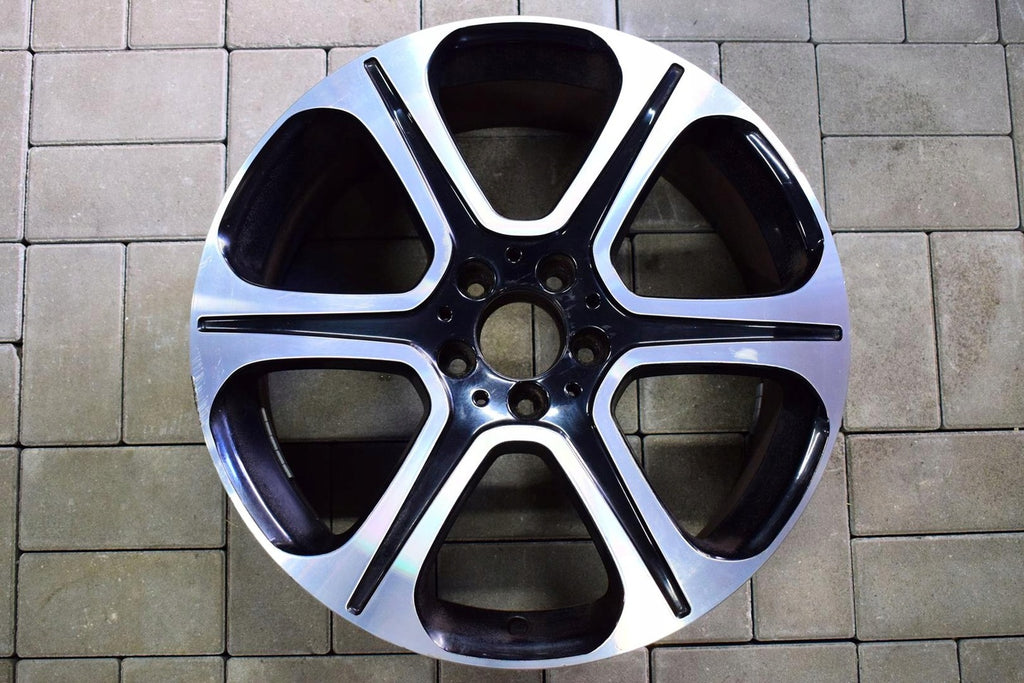 1x Alufelge 19 Zoll 8.0" 5x112 43ET Glanz Schwarz A2134013400 Mercedes-Benz W213