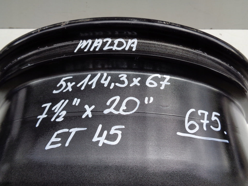 1x Alufelge 20 Zoll 7.5" 5x114.3 45ET 9965177500 Mazda I Rim Wheel FEL2044956919ui